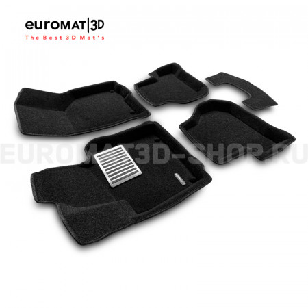 Текстильные 3D коврики Euromat3D Lux в салон для Volkswagen Golf 5 (2003-2009) № EM3D-004502