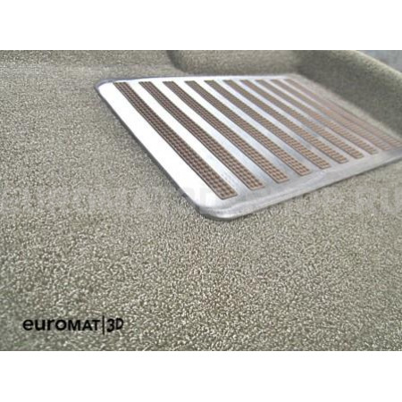 Текстильные 3D коврики Euromat3D Lux в салон для Cadillac CTS (2007-) (4WD) № EM3D-001305T Бежевый