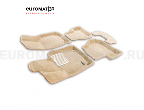 Текстильные 3D коврики Euromat3D Lux в салон для Volkswagen Golf 5 (2003-2009) № EM3D-004502T Бежевые Текстильные 3D коврики Euromat3D Lux в салон для Volkswagen Golf 5 (2003-2009) № EM3D-004502T Бежевые