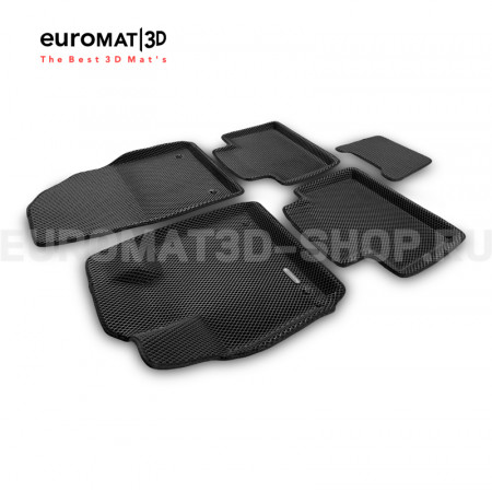 3D коврики Euromat3D EVA в салон для Exeed TXL (2019-) № EM3DEVA-001423